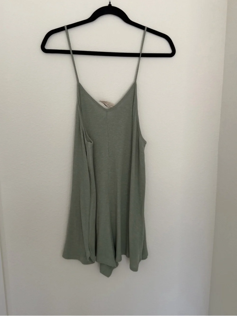 Free People Take Heart Jumper Sage Mineral Green Spaghetti Straps Size XS Women